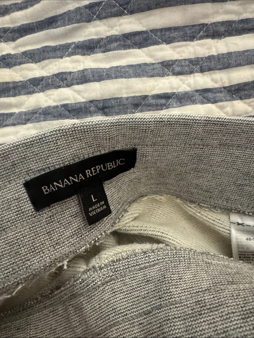 Banana Republic Men's Gray Fleece Track Suit Jogger Pants